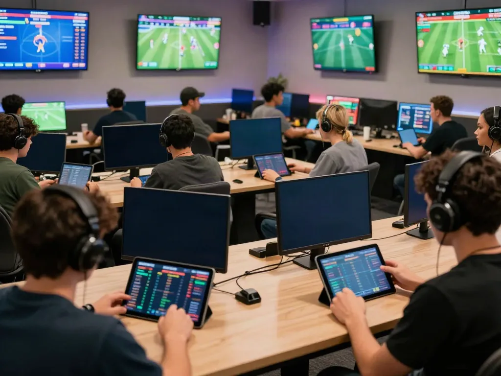 Exciting online gaming action at http://tx88-onl.net/, showcasing players engaged in live sports betting.