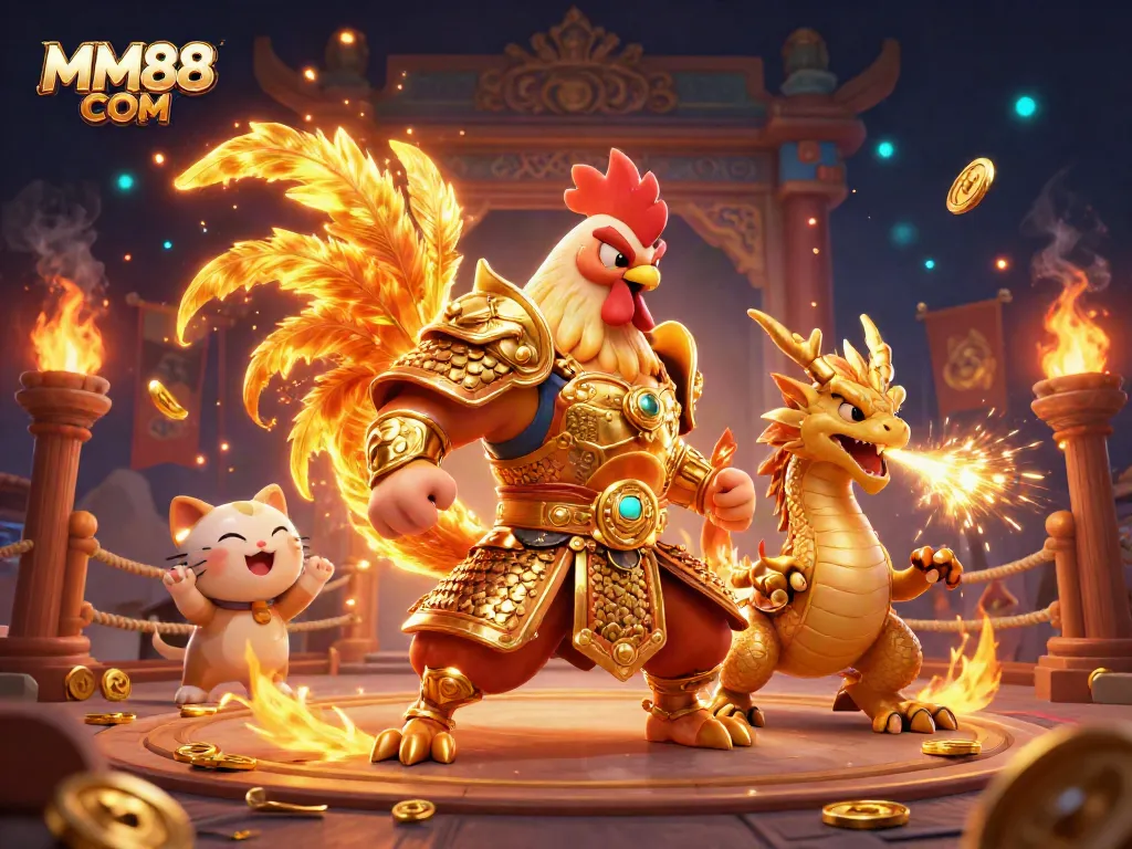 Engage in winning strategies with MM88 COM, showcasing a vibrant casino-themed illustration.