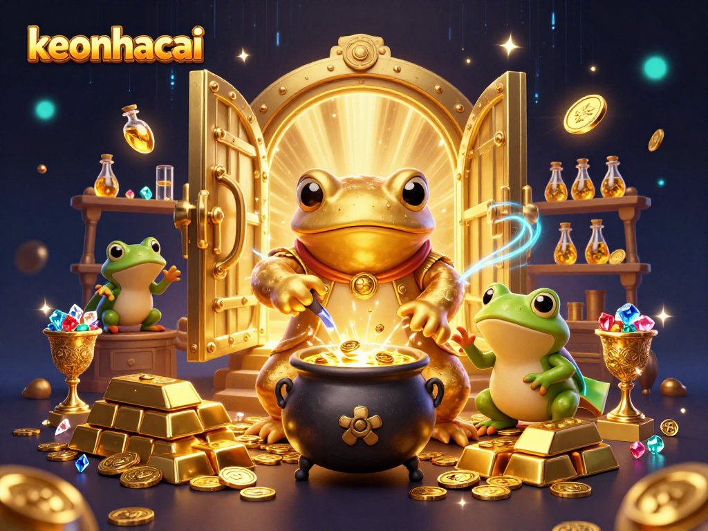 Experience winning moments with keonhacai in an immersive 3D casino world full of treasures.
