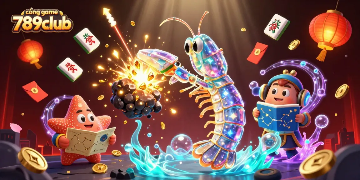 Experience exciting gameplay at cổng game 789club with a vibrant 3D illustration of gaming adventures.