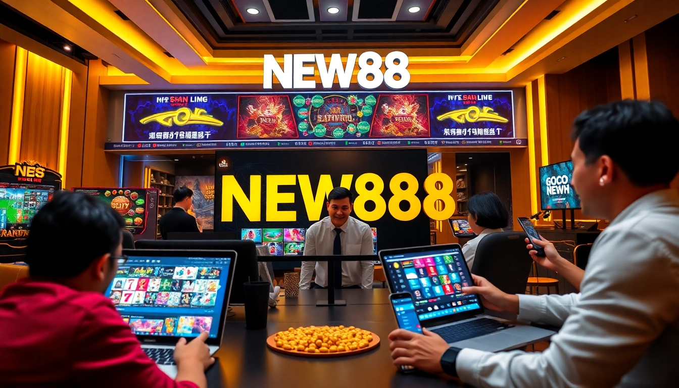 Explore the dynamic online betting environment at new88pm.com, showcasing engaging casino games and user-friendly interfaces.