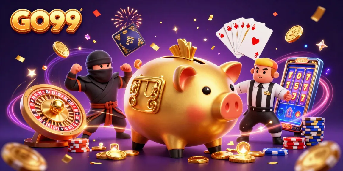 Experience exciting gameplay at GO99 with a scene featuring dynamic casino action and colorful elements.